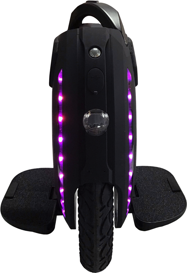 紫色燈光電動獨輪車 壁紙