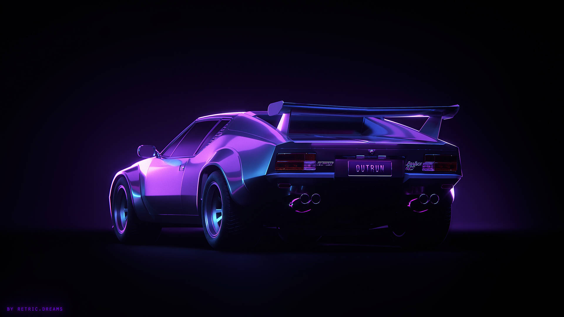 紫色龐蒂亞克美學4K汽車 — 汽車 4K GIF 壁紙