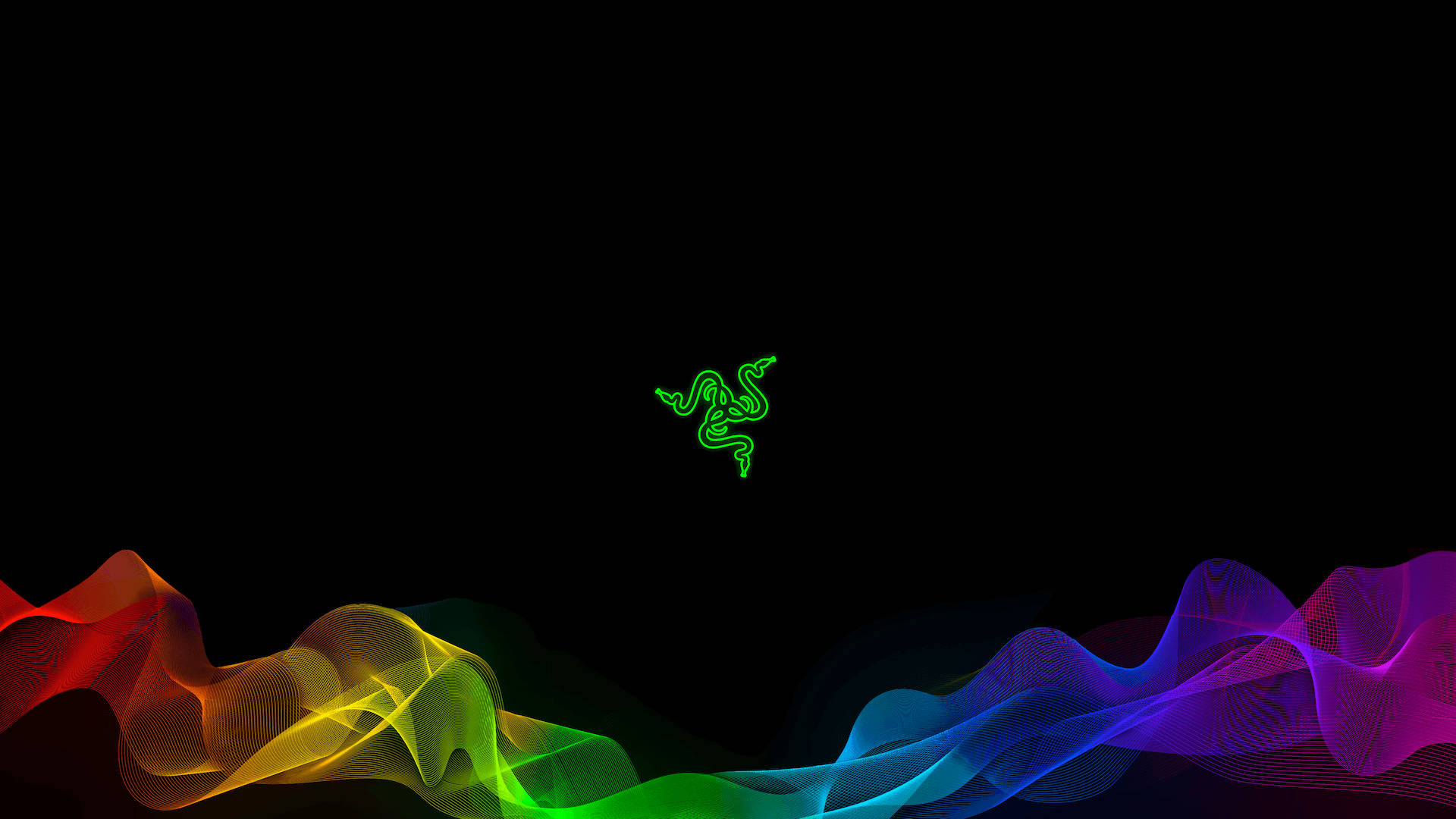 綠色雷蛇RGB 4K 壁紙