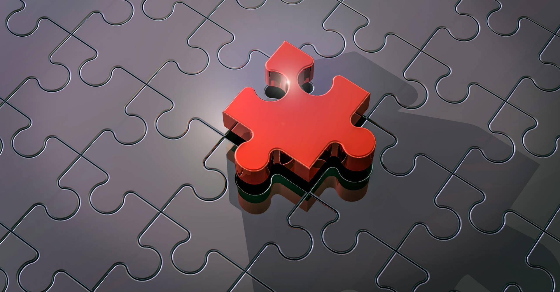3D 红色拼图块壁纸 — 3D 壁紙