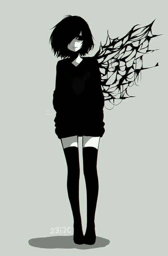 美學動漫情緒女孩霧島 壁紙
