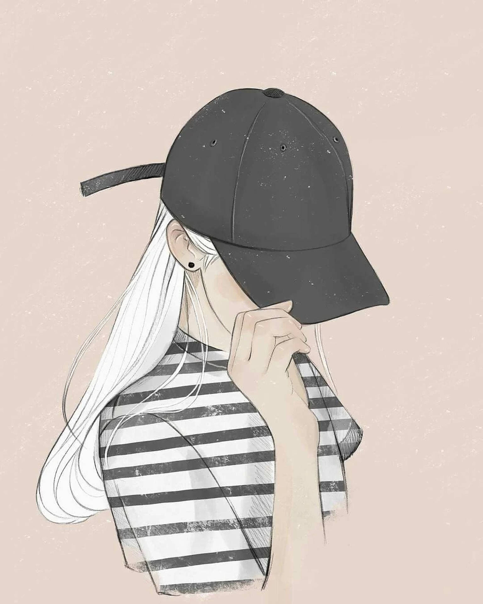 美學女孩向量藝術桌布