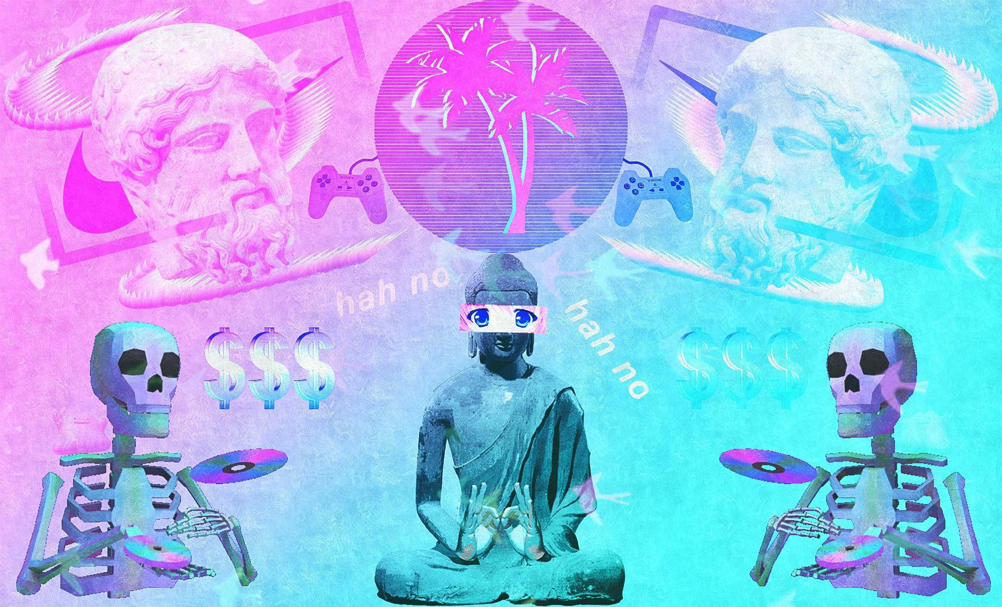 美學少年蒸氣波藝術 壁紙