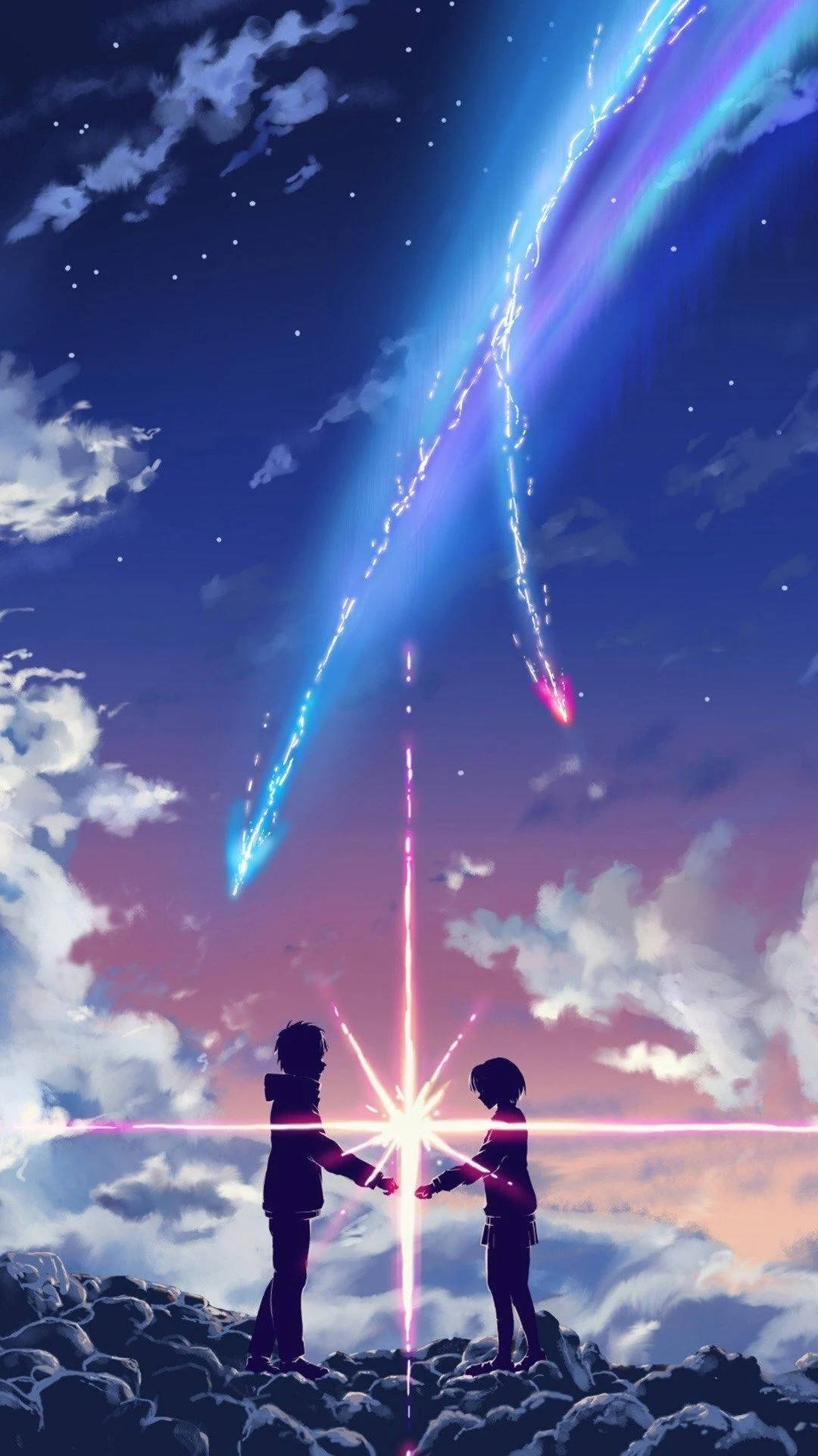 美學手機流星背景 壁紙