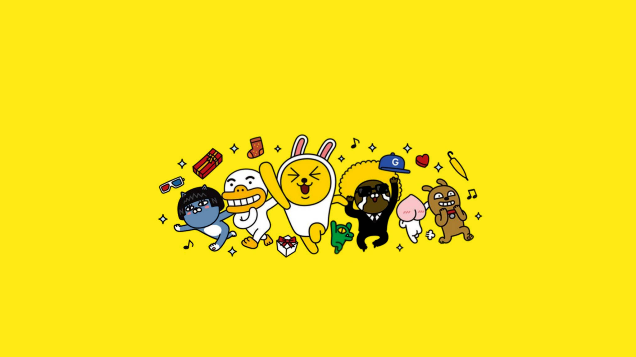 美學桌面 Kakao Friends 壁紙