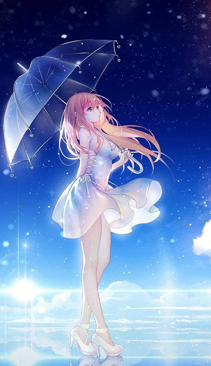 動漫女孩手機 — 動畫風景 壁紙
