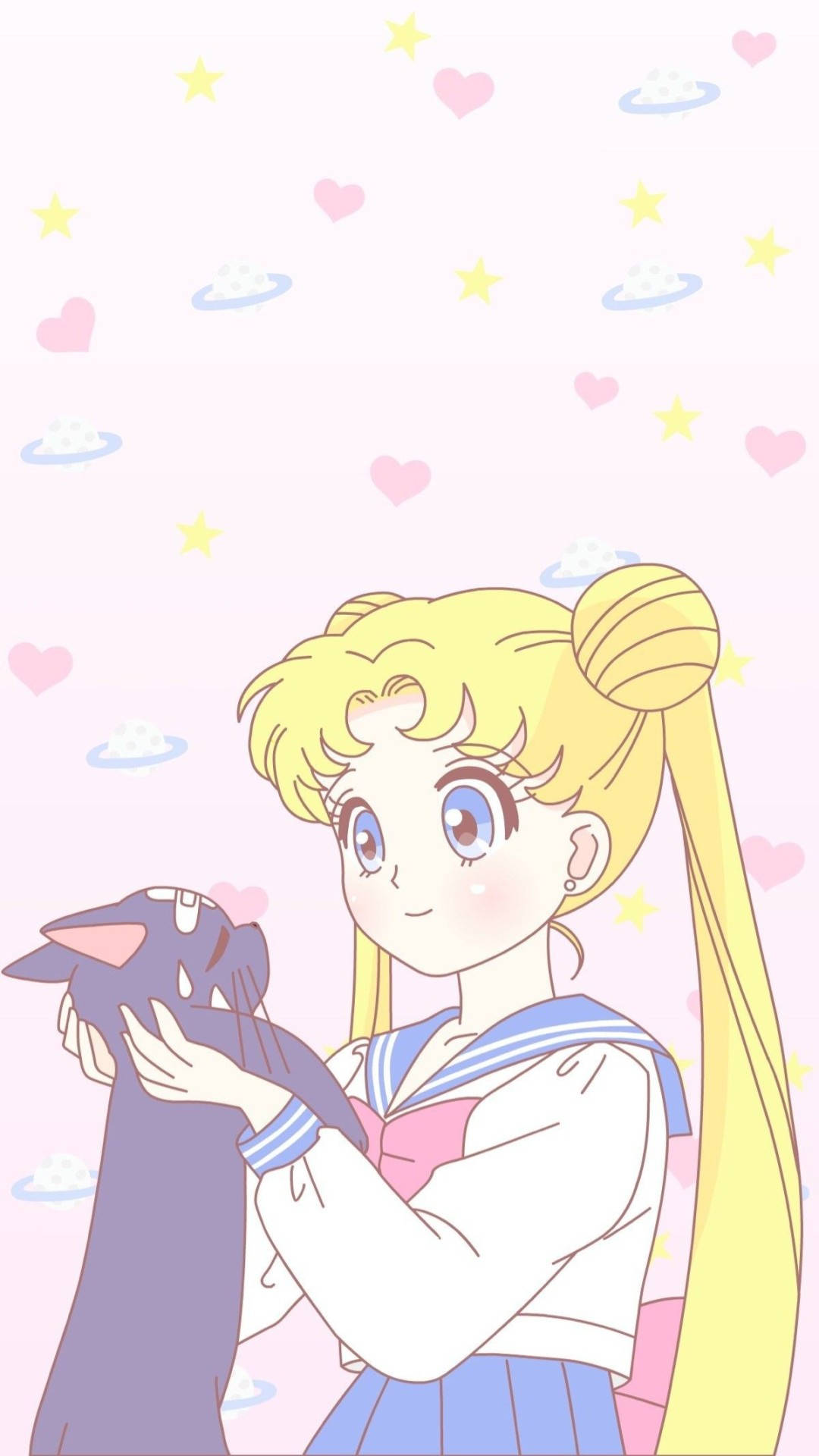 美少女战士猫系粉红动漫美学 壁紙