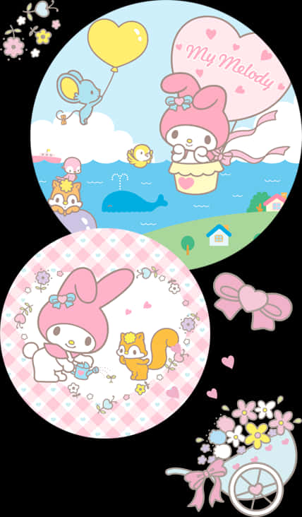 美樂蒂冒險插畫 壁紙