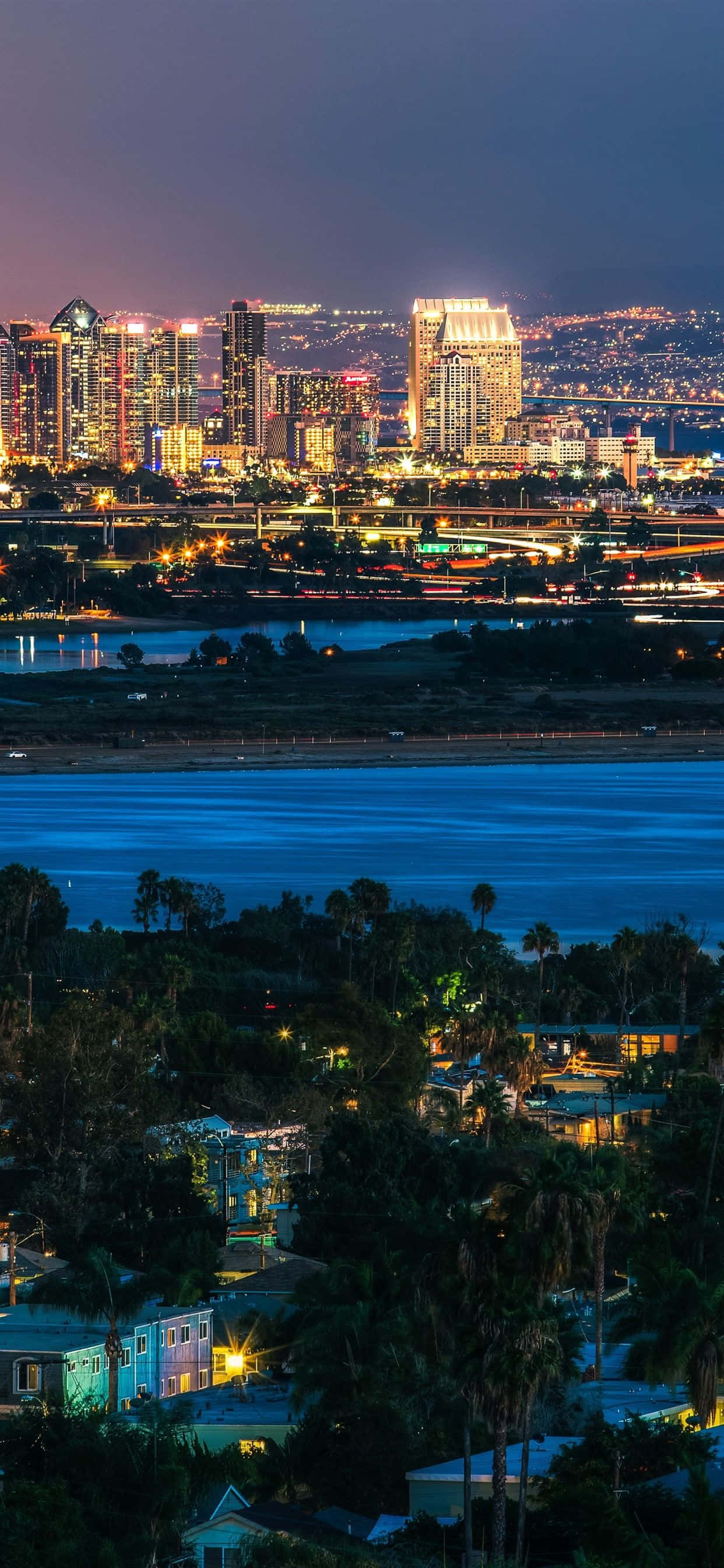 聖地牙哥夜景天際線 壁紙