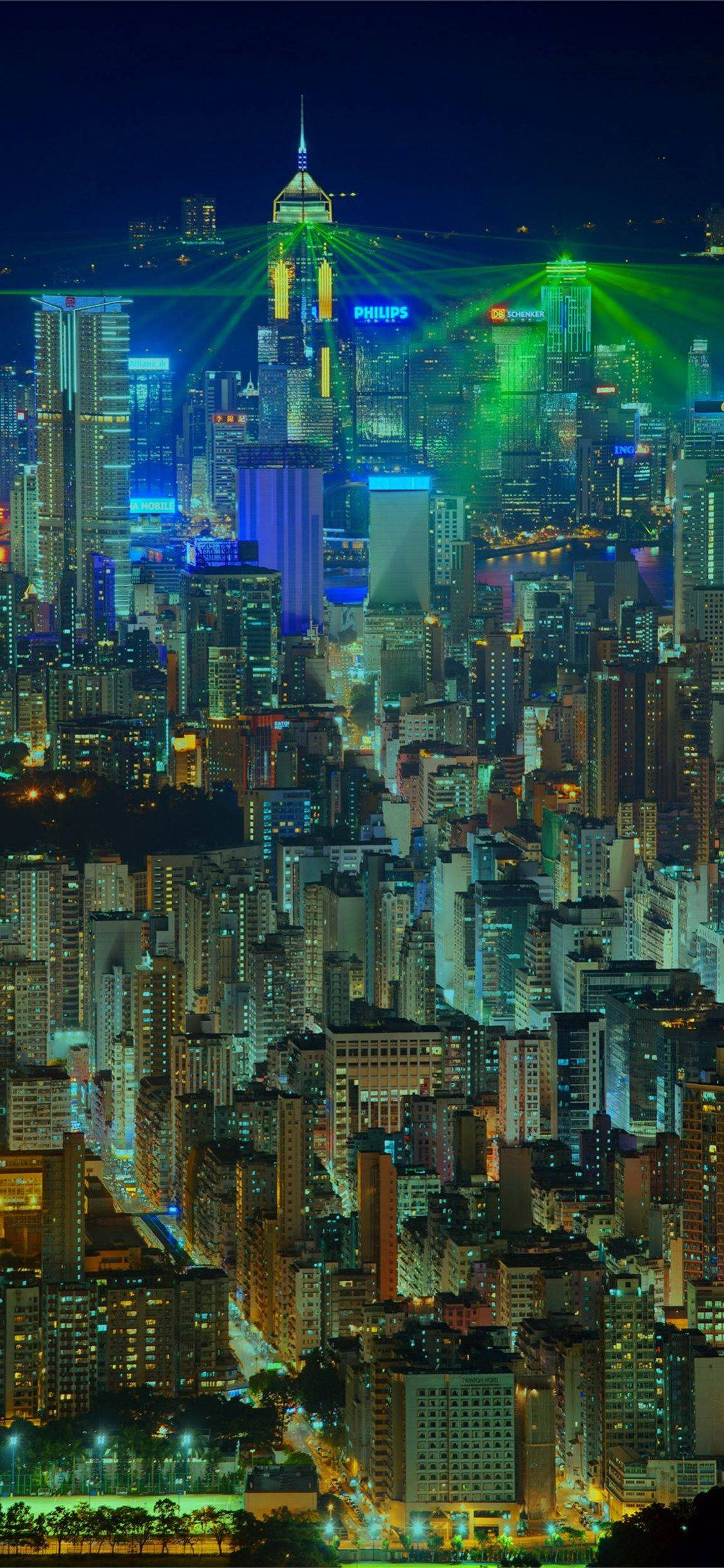 胡志明市绿色激光 壁紙