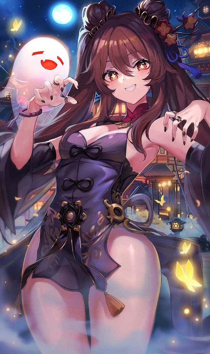 胡桃黑色服装头像 — 原神 壁紙