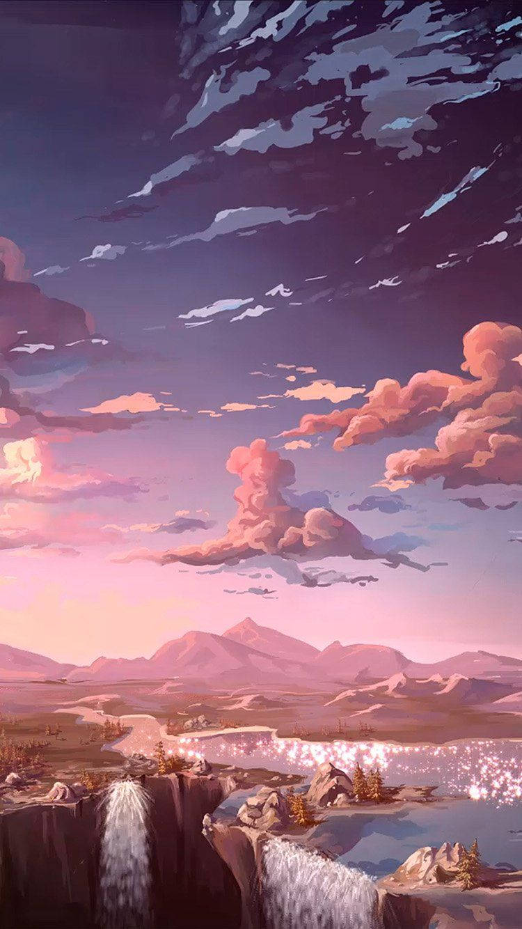 自然風景動漫美學夕陽 壁紙