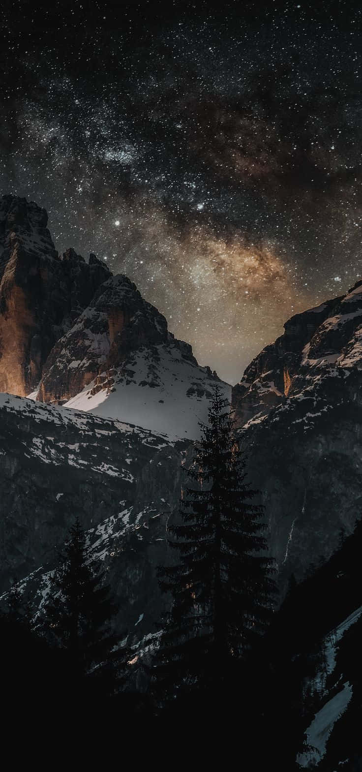 自然风景暗色山脉图片 壁紙