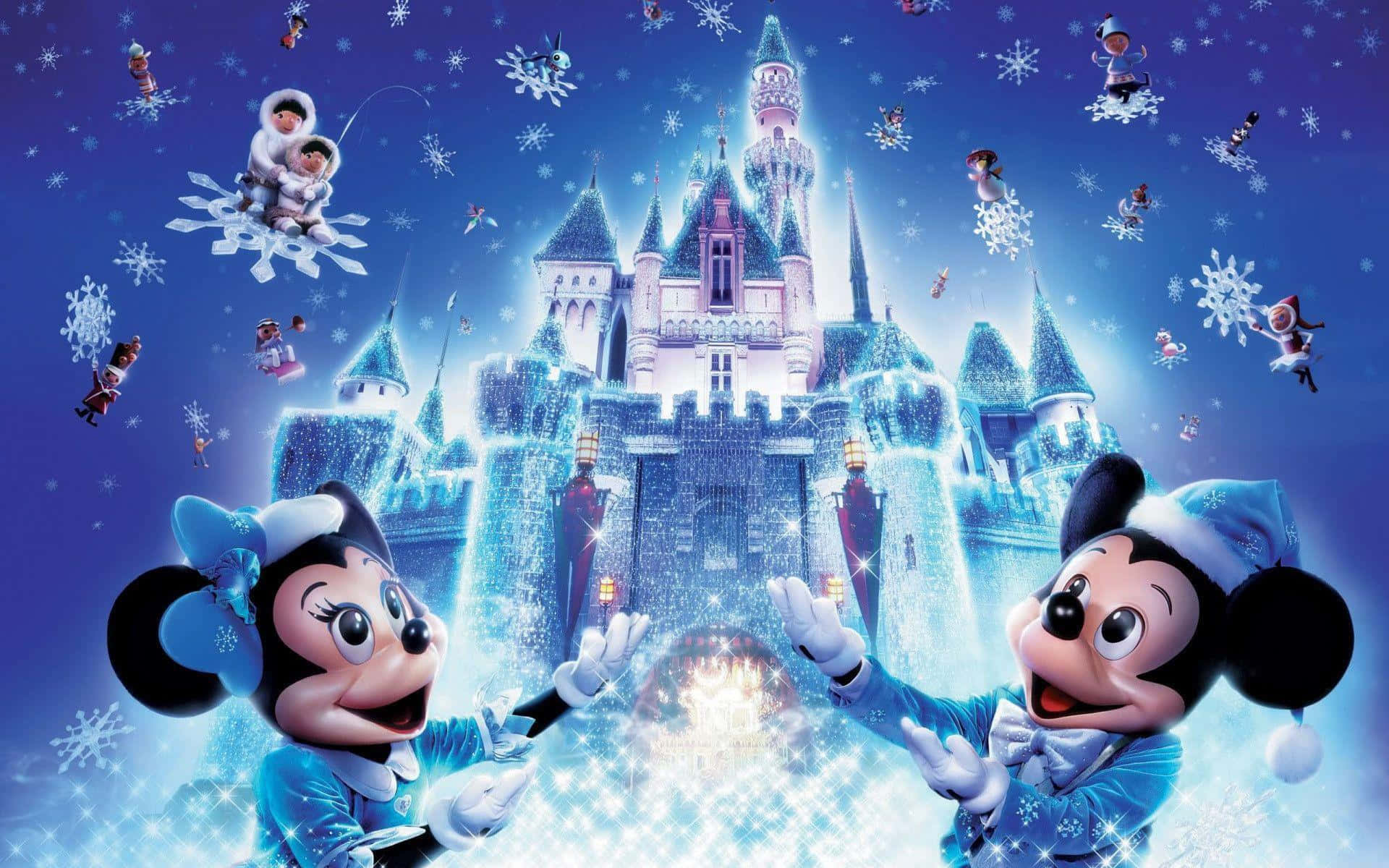 與白雪公主共度的歡樂迪士尼聖誕回憶 壁紙