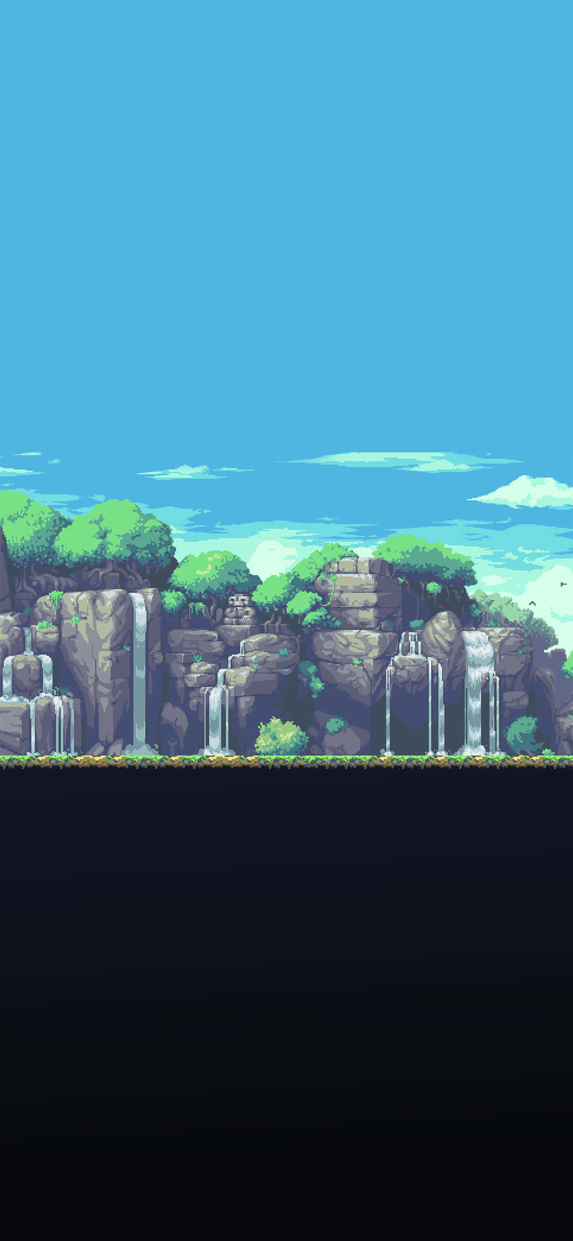色彩独特的像素风景 壁紙