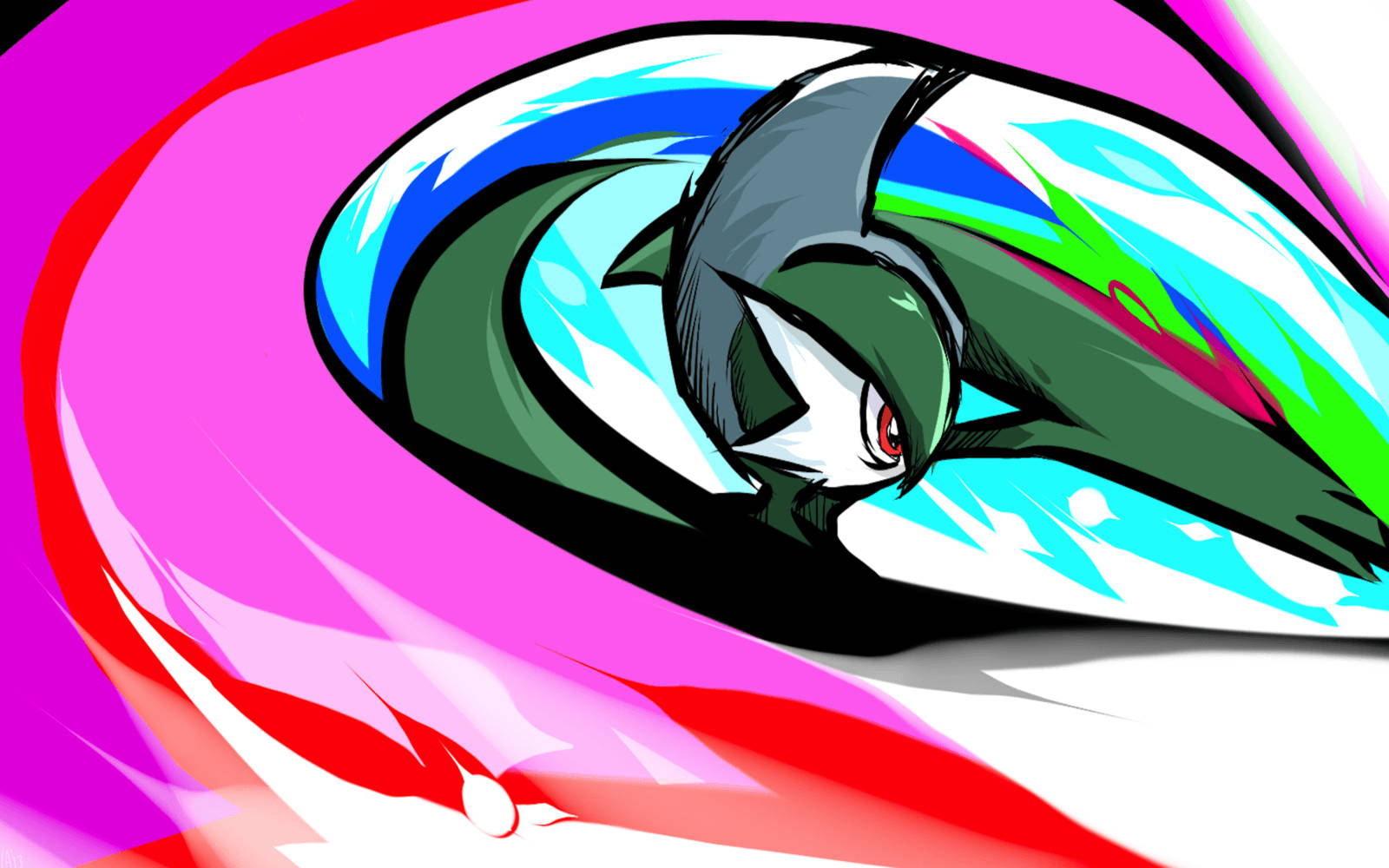 色彩飞斩的Gallade 壁紙