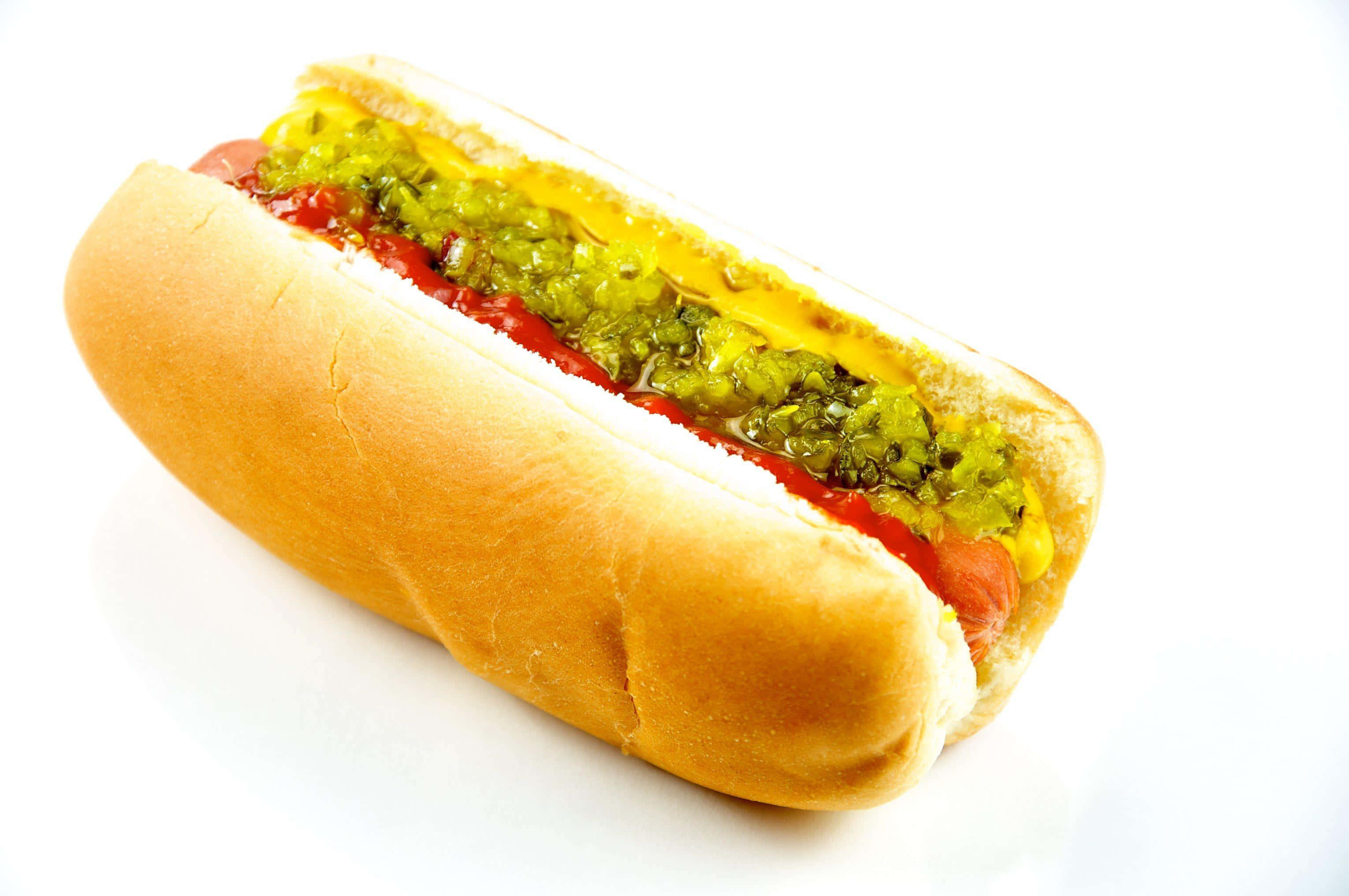 芥末與佐料熱狗 壁紙