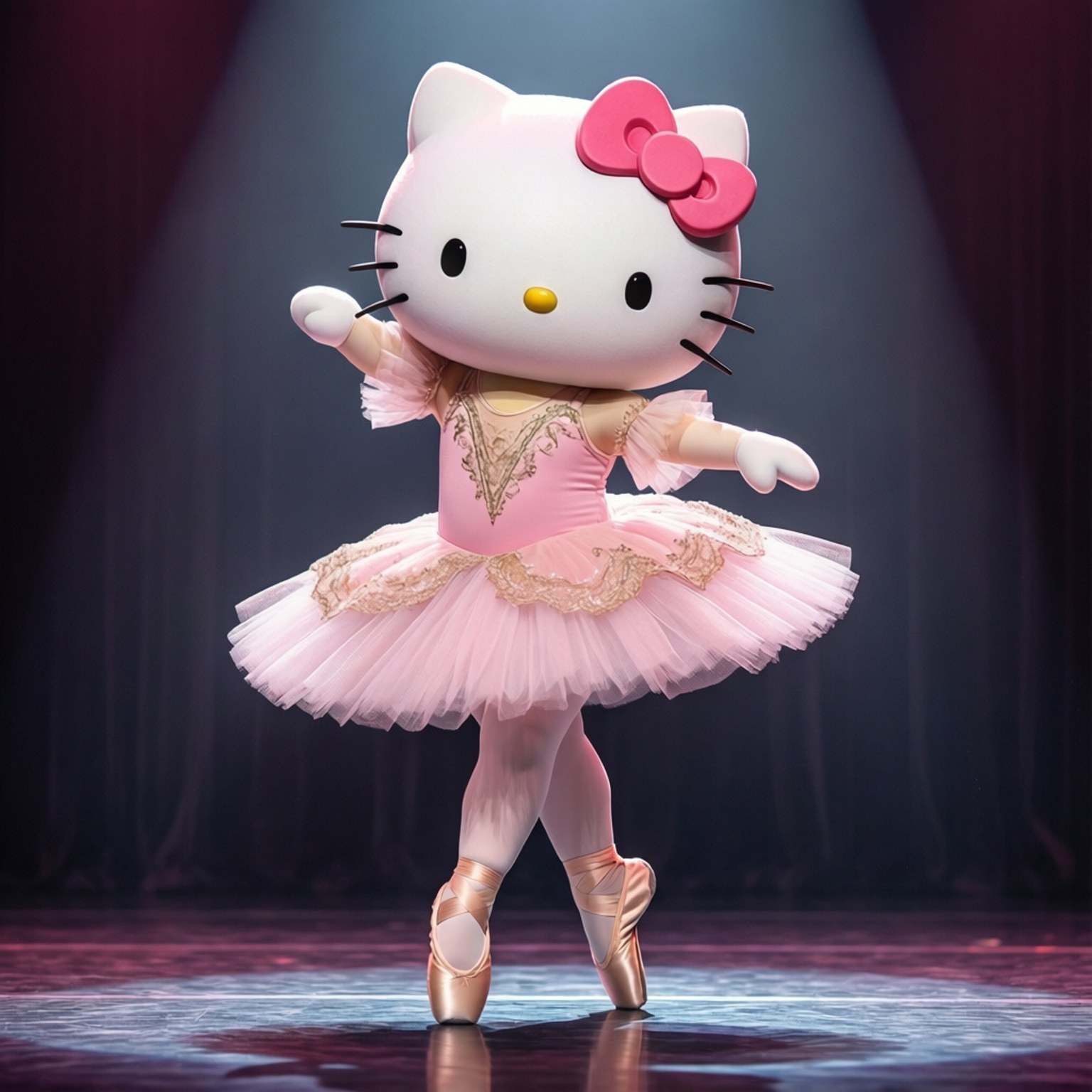 芭蕾舞伶 Hello Kitty 壁紙