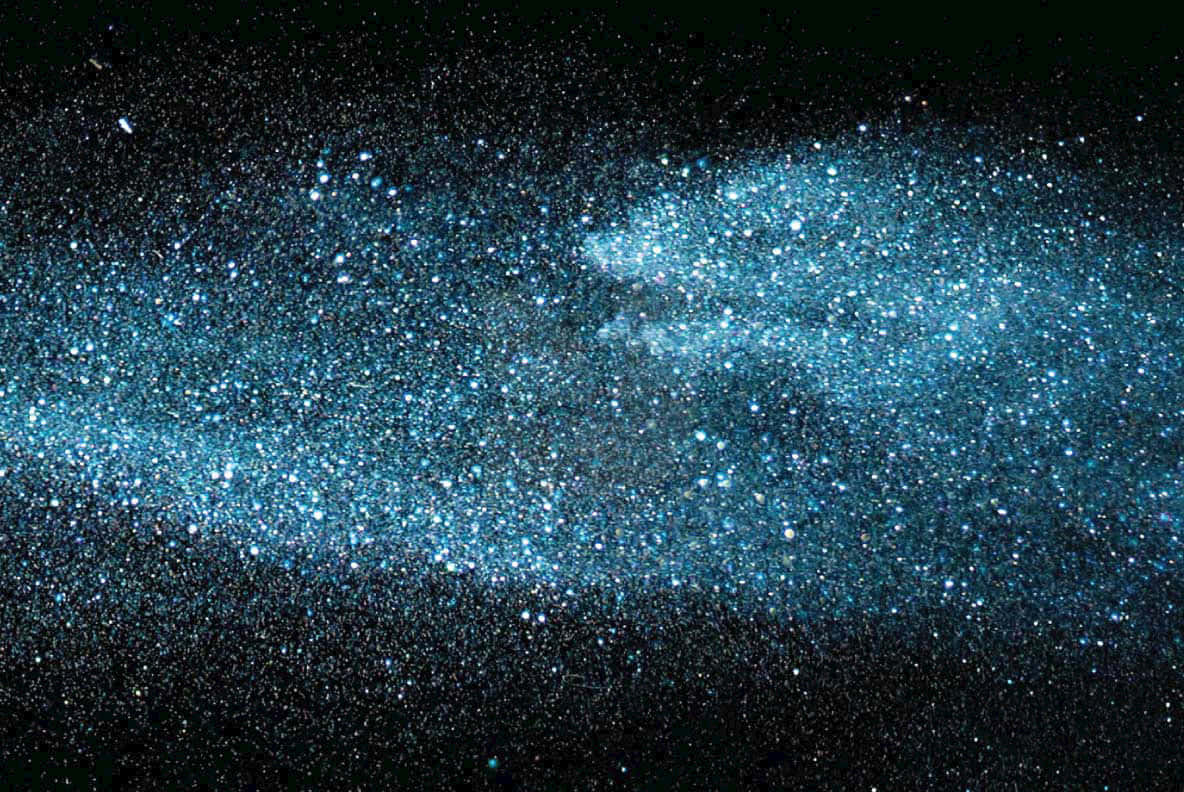 蓝色星辰银河叠加图片 壁紙