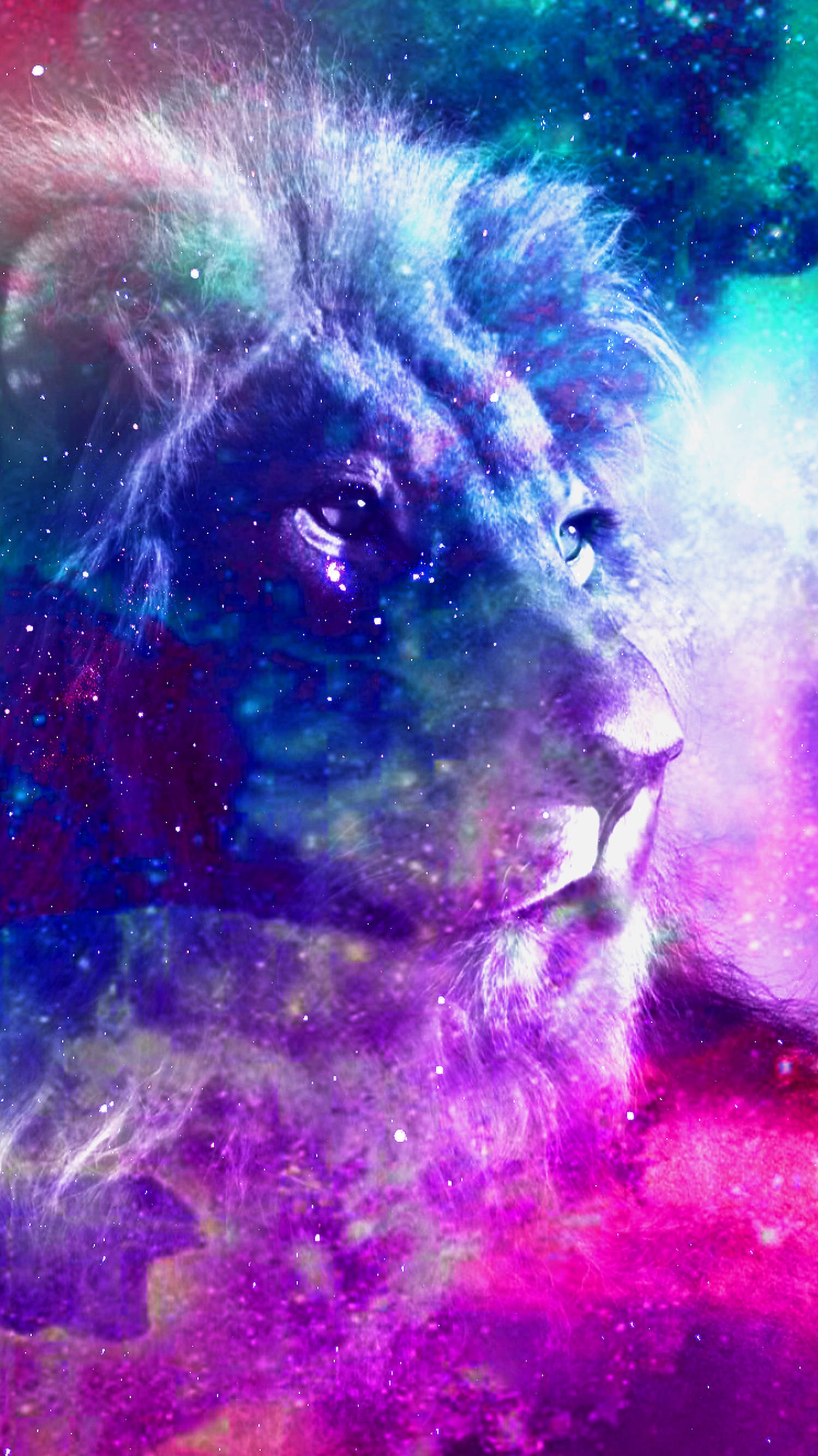 藍紫星系獅王 壁紙