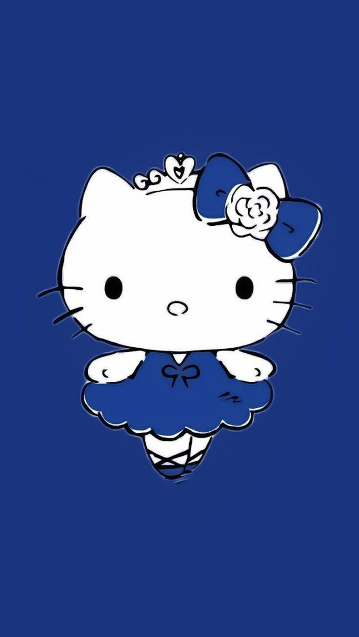 藍色凱蒂貓美學 壁紙