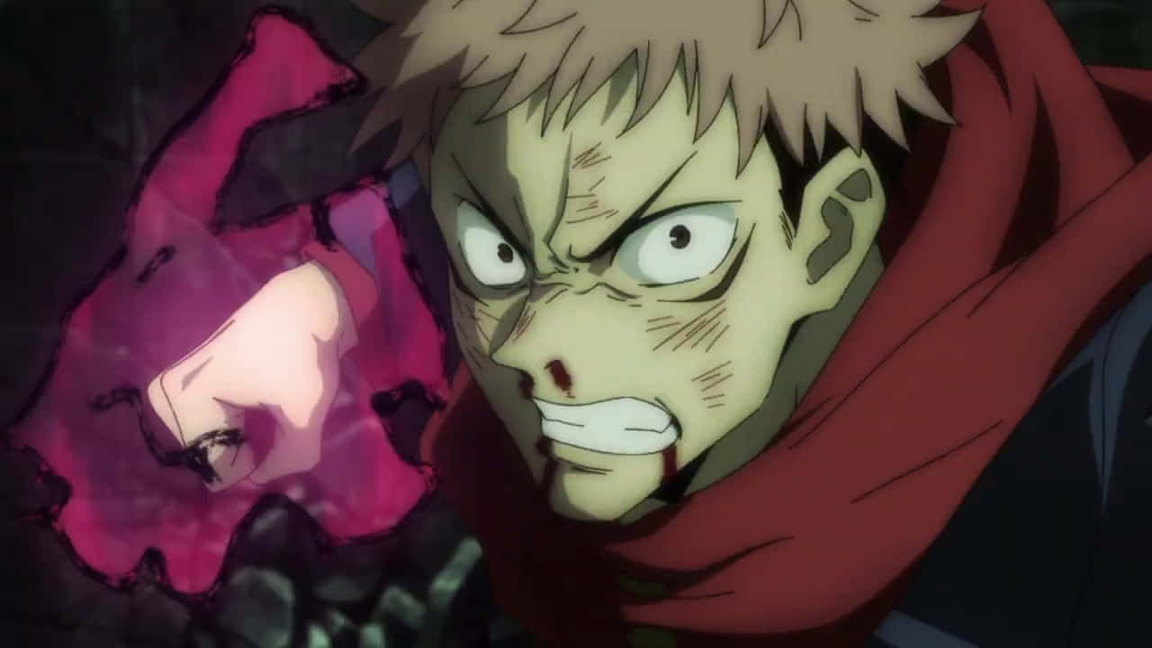 虎杖悠仁狂氣靈壓一拳 壁紙