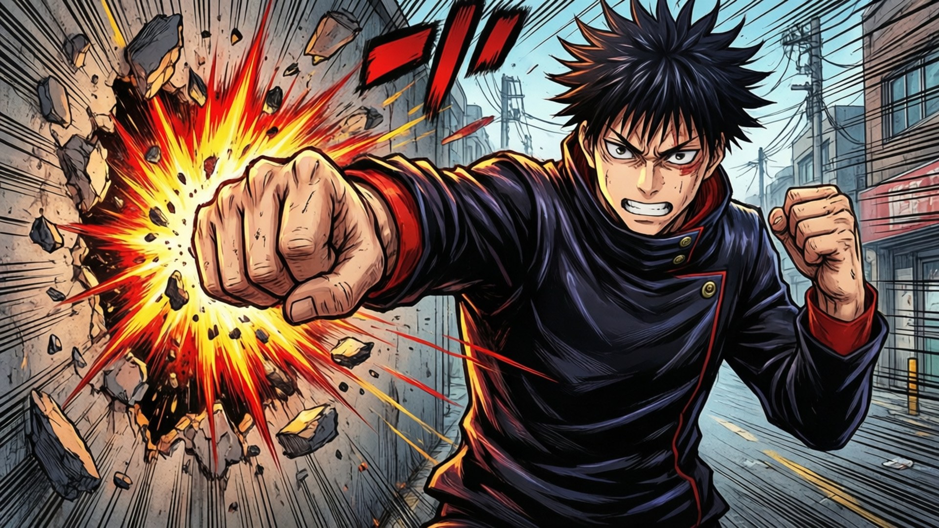 虎杖悠仁的毁灭性一拳 壁紙