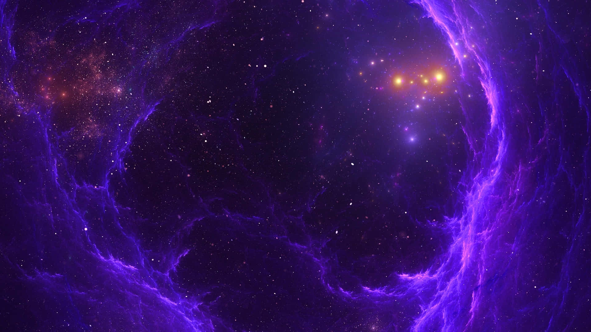 虛空紫色宇宙 壁紙