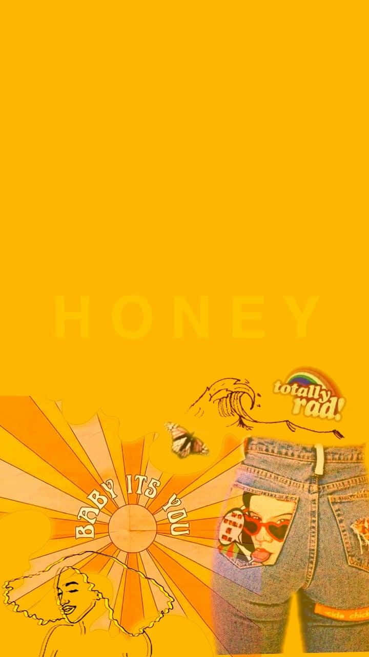 蜂蜜 - 一位穿牛仔褲的女性的海報 壁紙