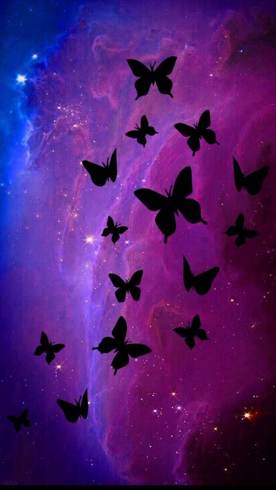 蝴蝶美學於星系之上 壁紙