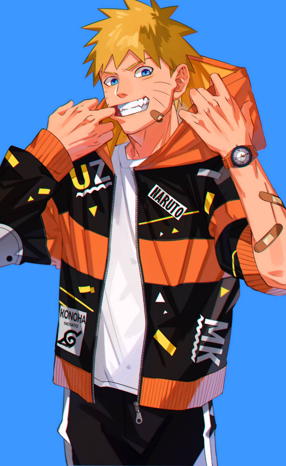 街頭風帽T Naruto 帥氣登場 壁紙