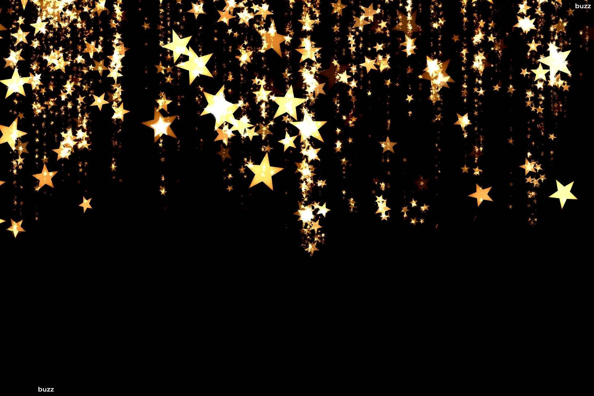 1920x1280 金色星星桌布