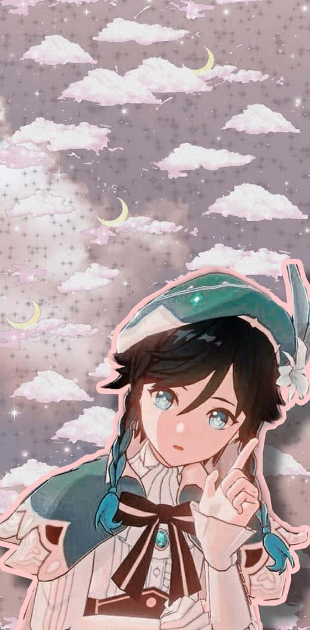 警告表情的溫迪頭像 壁紙