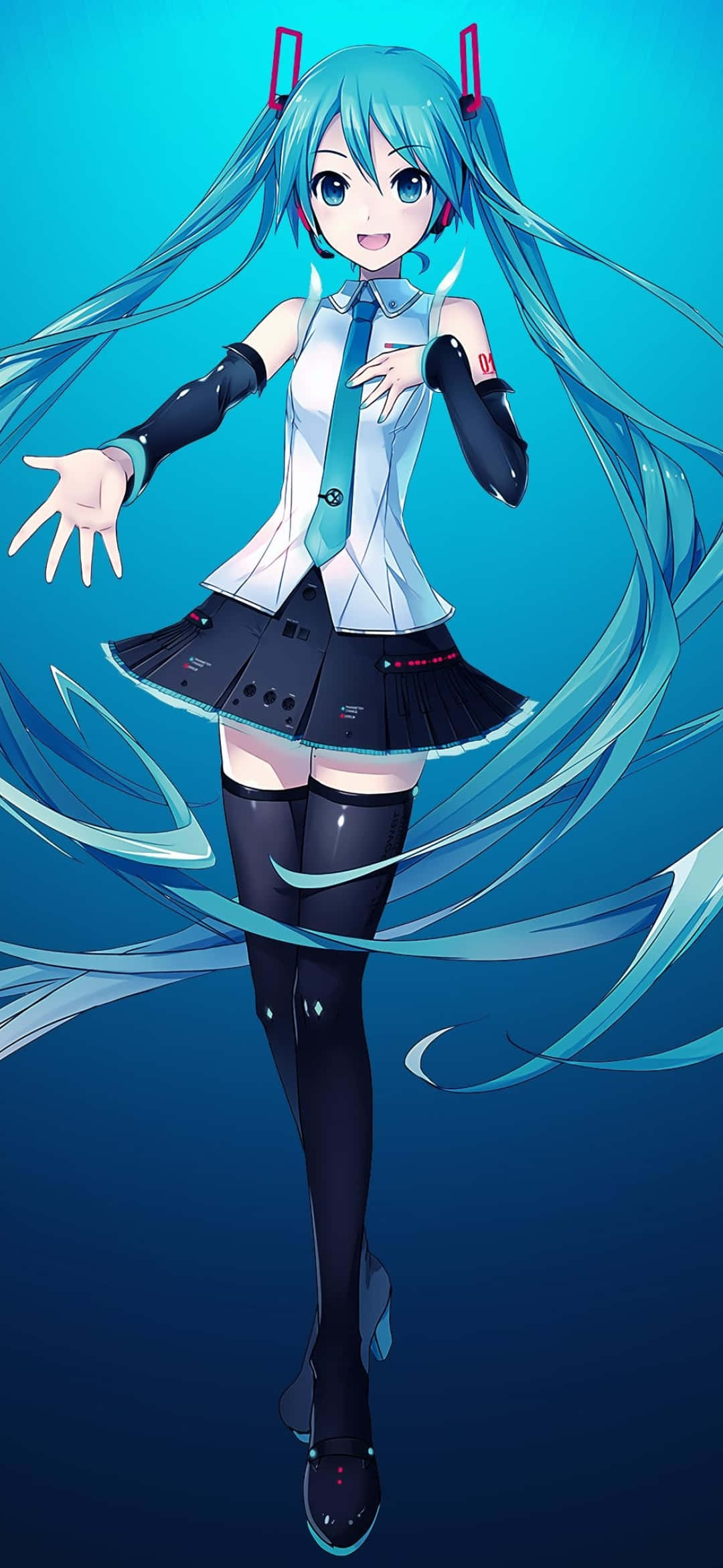 让音乐栩栩如生：初音未来在舞台上 壁紙