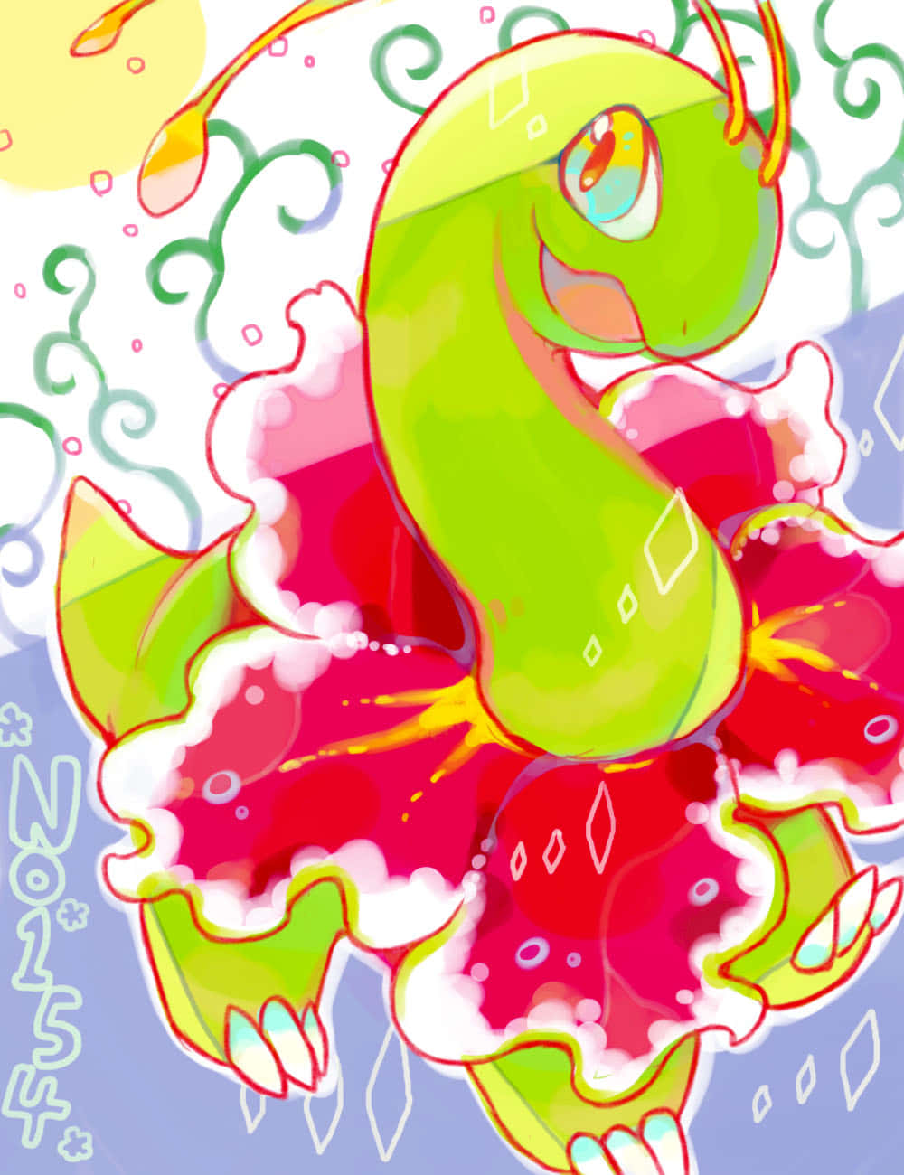 超棒的大竺葵2D插畫 壁紙