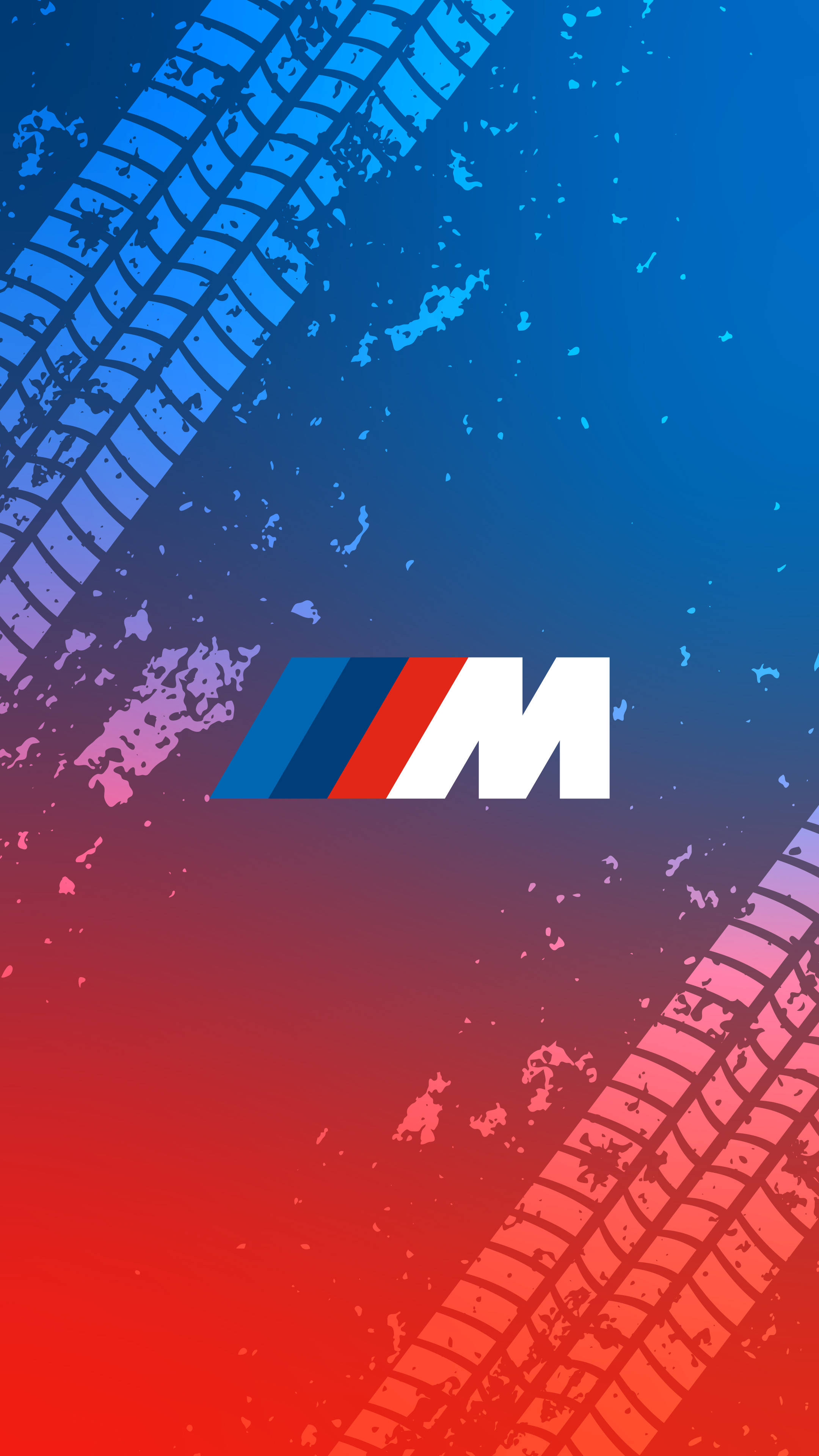 輪胎痕跡 BMW M 標誌 壁紙