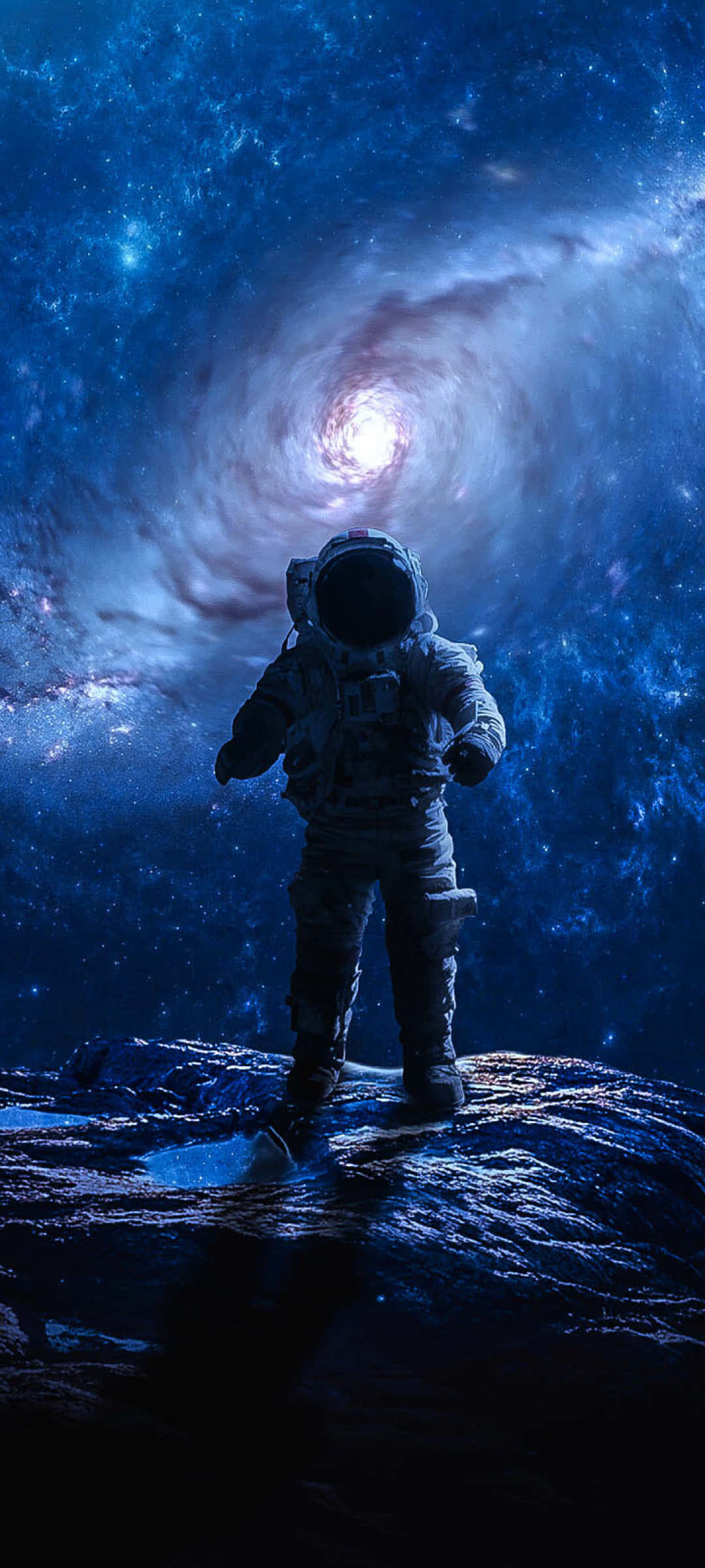 迷人的太空漫步 - 外太空中的宇航员 壁紙