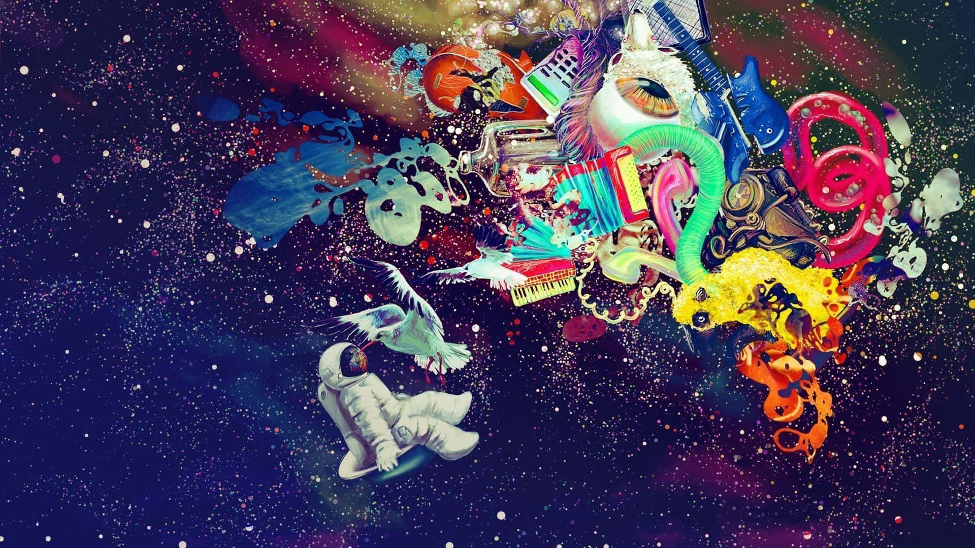 迷幻太空物體 壁紙