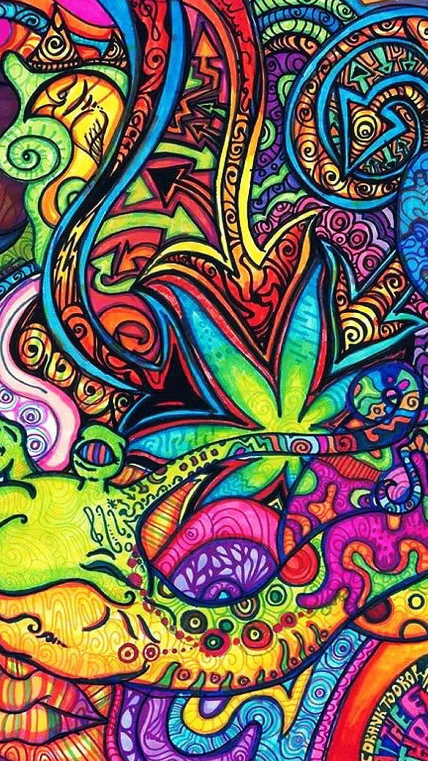 迷幻手機植物 壁紙