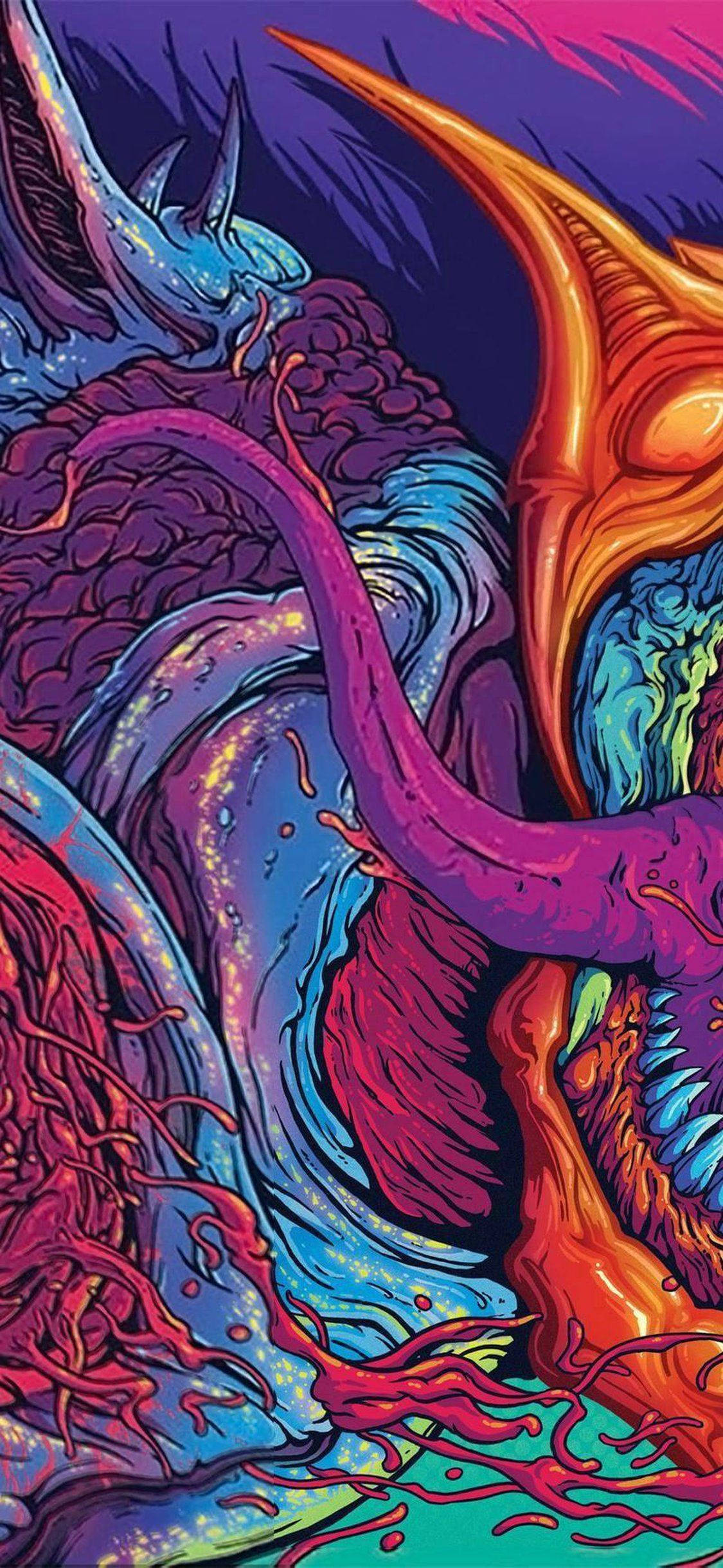 迷幻手機血管 壁紙