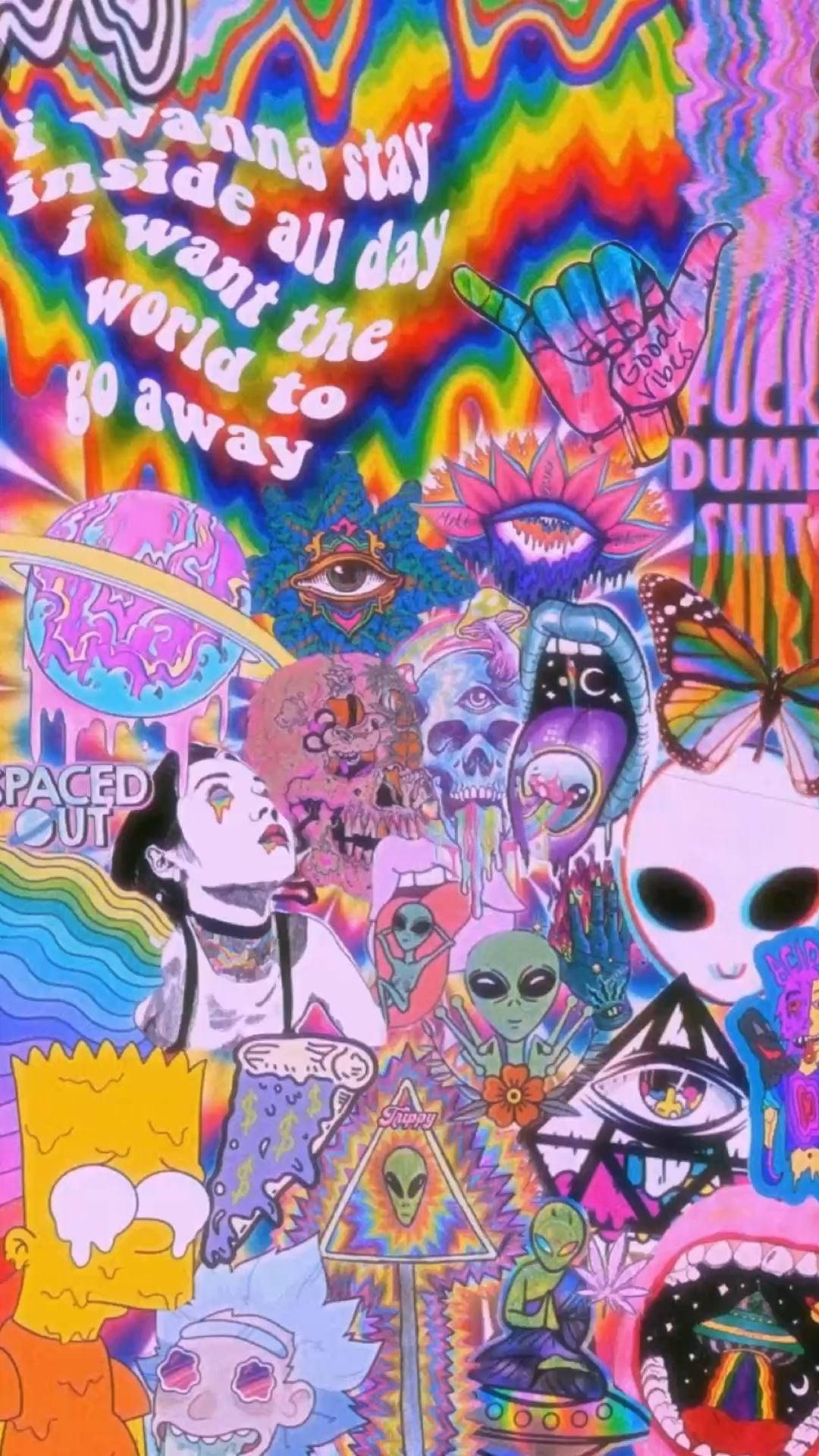 迷幻拼贴艺术美学 壁紙