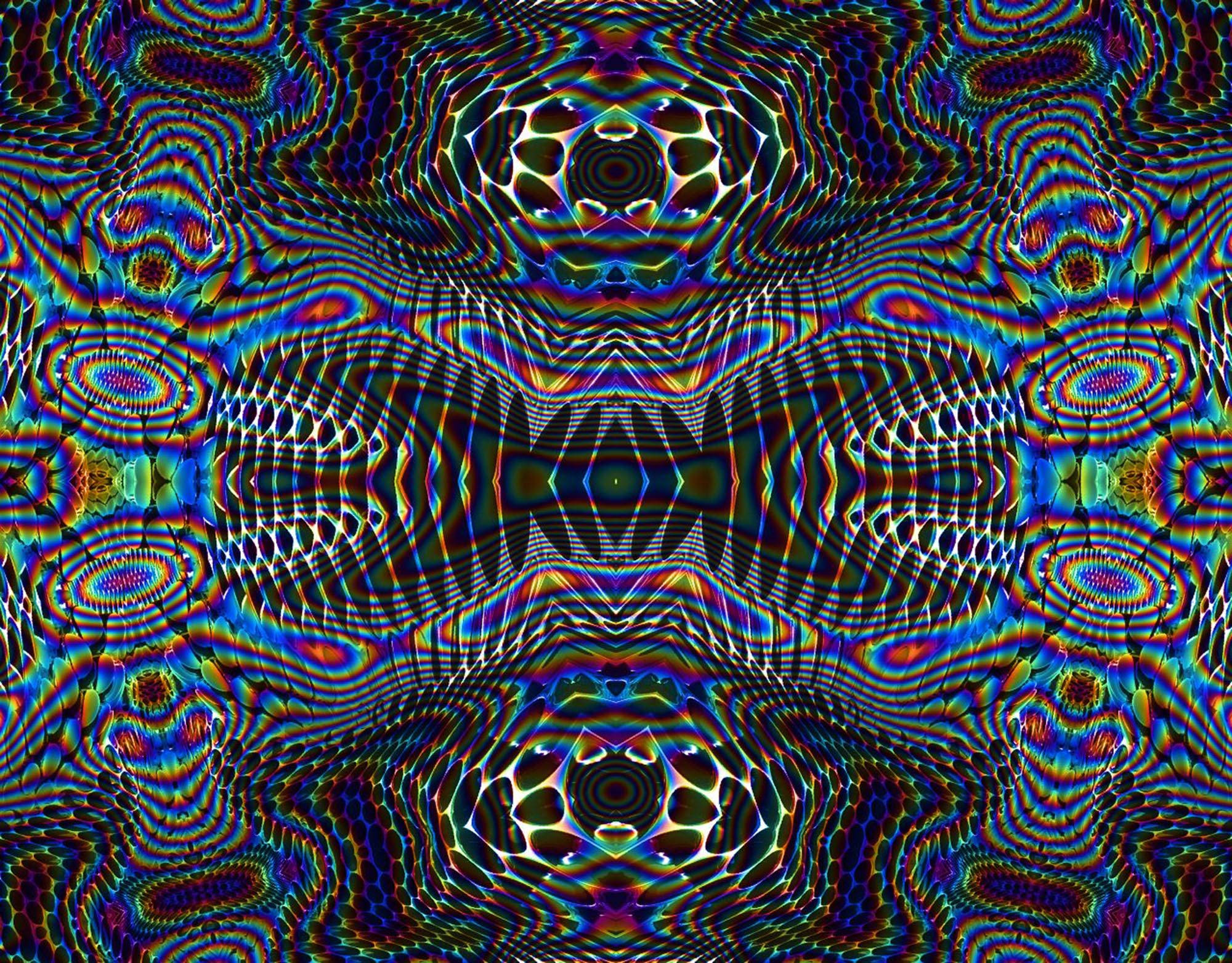 迷幻暗色美學光譜 壁紙