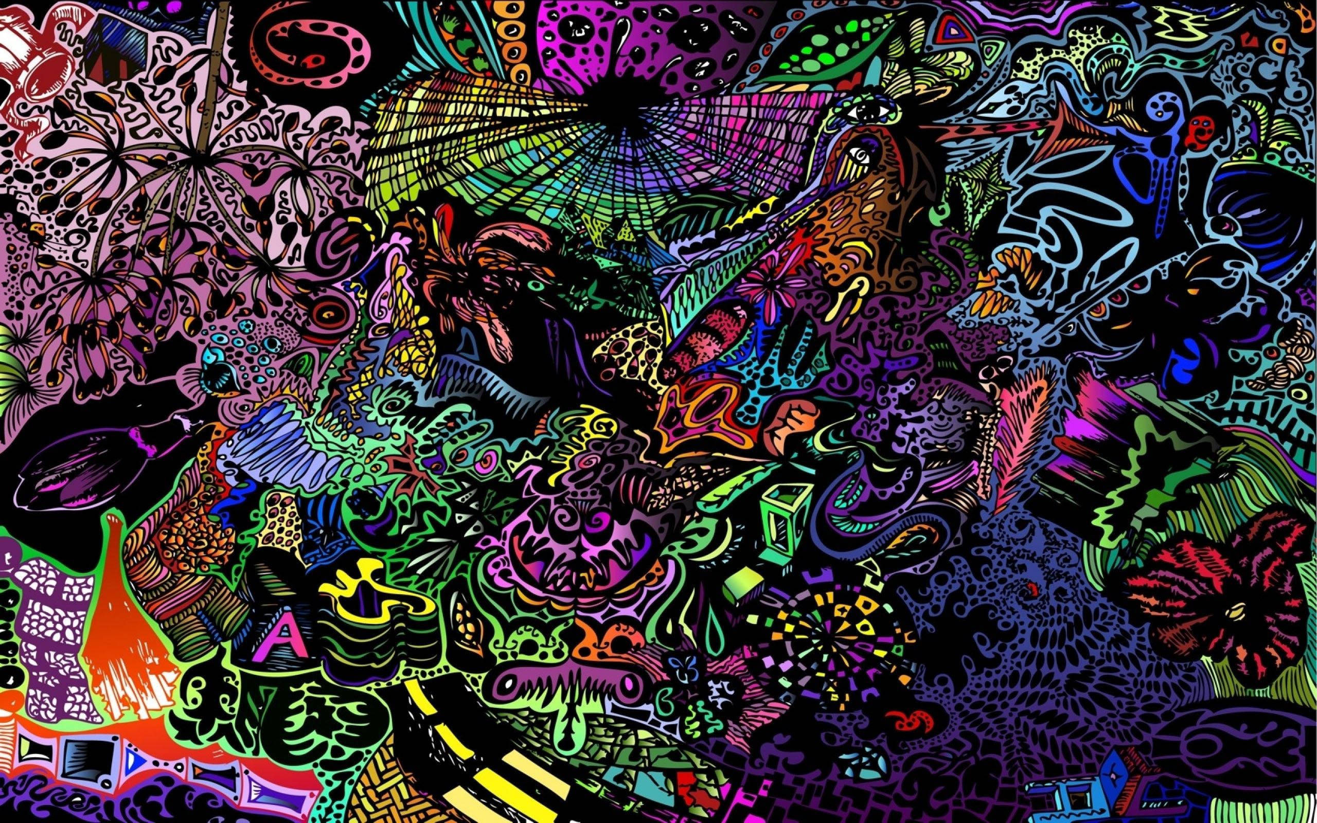 迷幻暗黑美学涂鸦 壁紙
