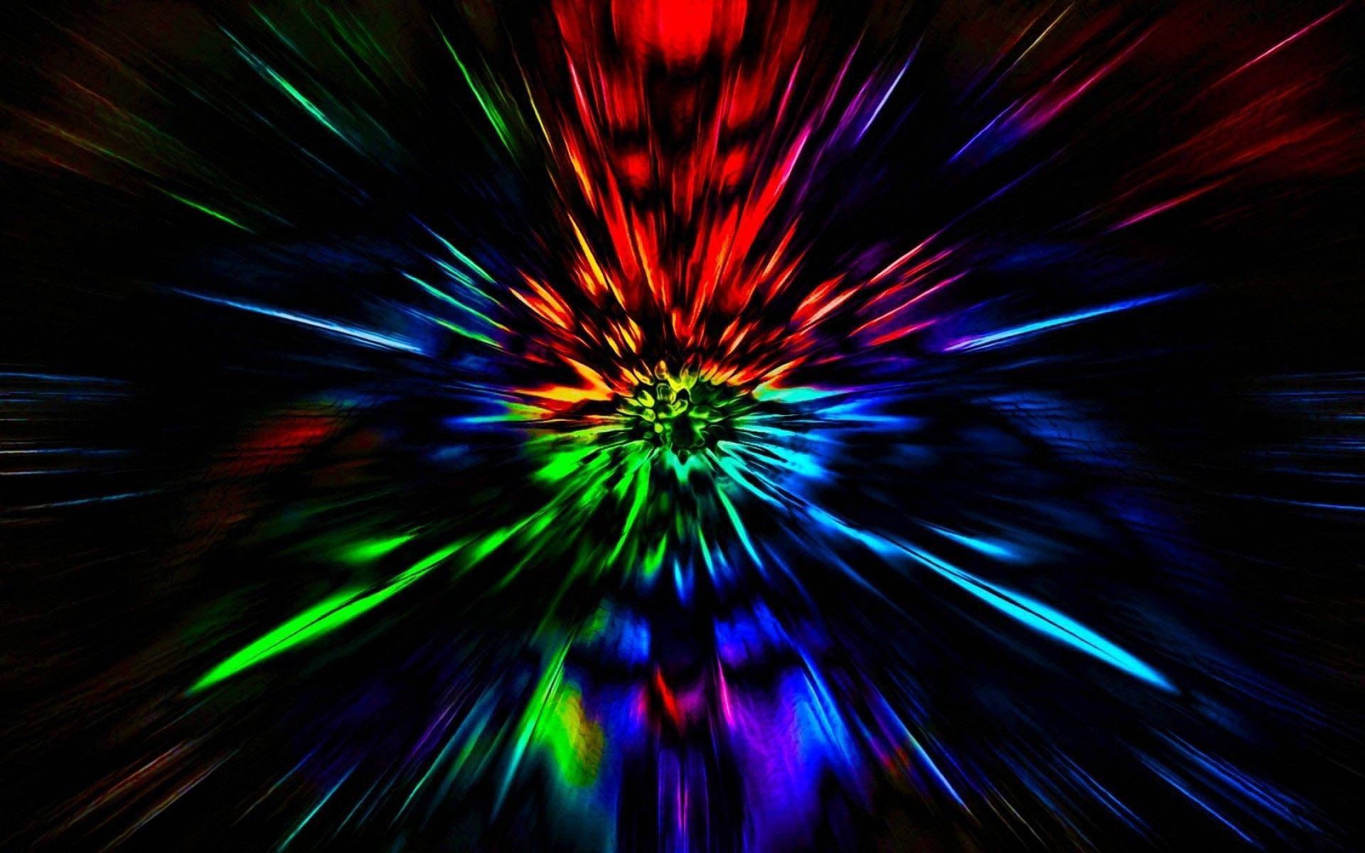 迷幻暗黑美學光線 壁紙