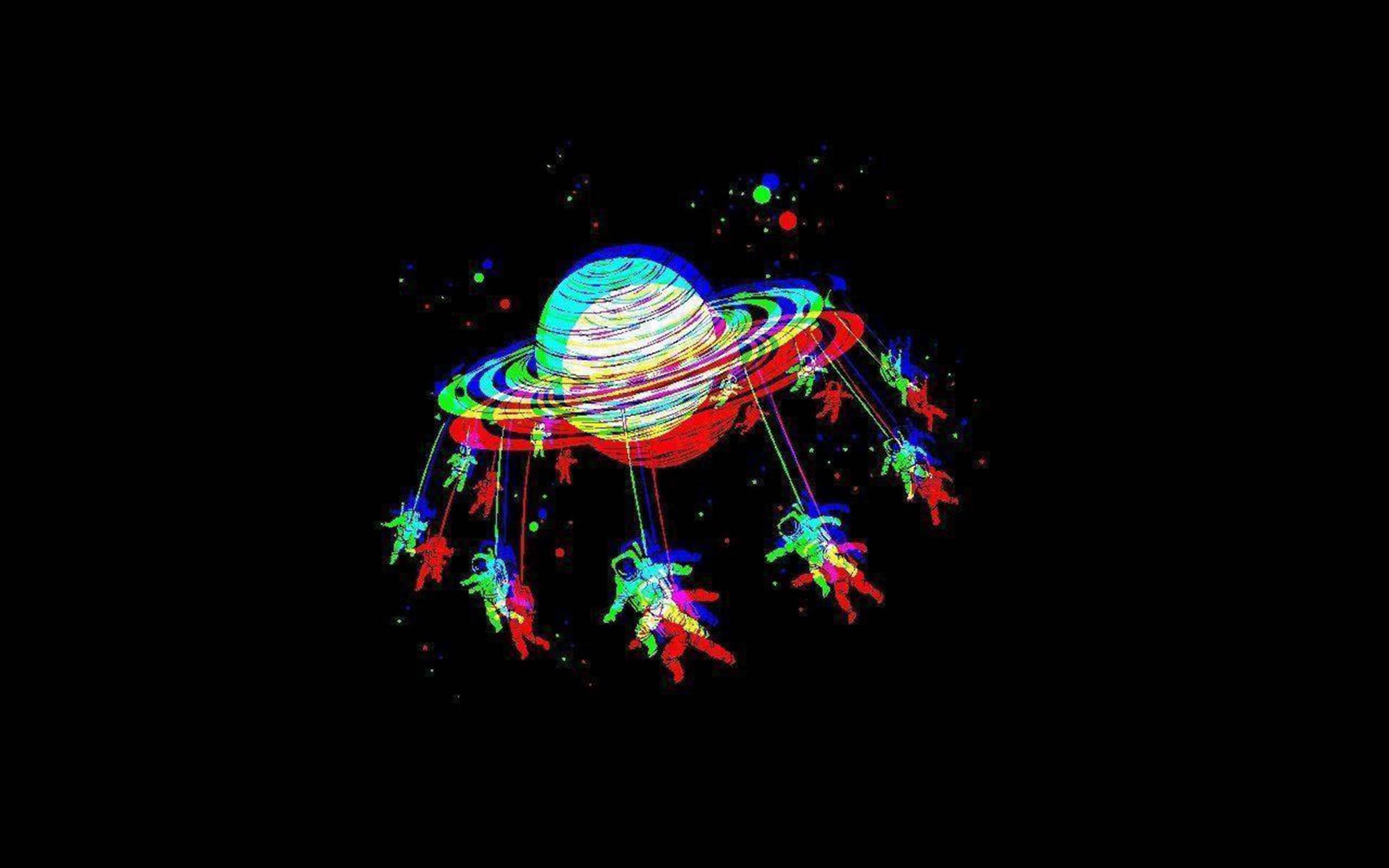 迷幻暗黑美學太空人 壁紙