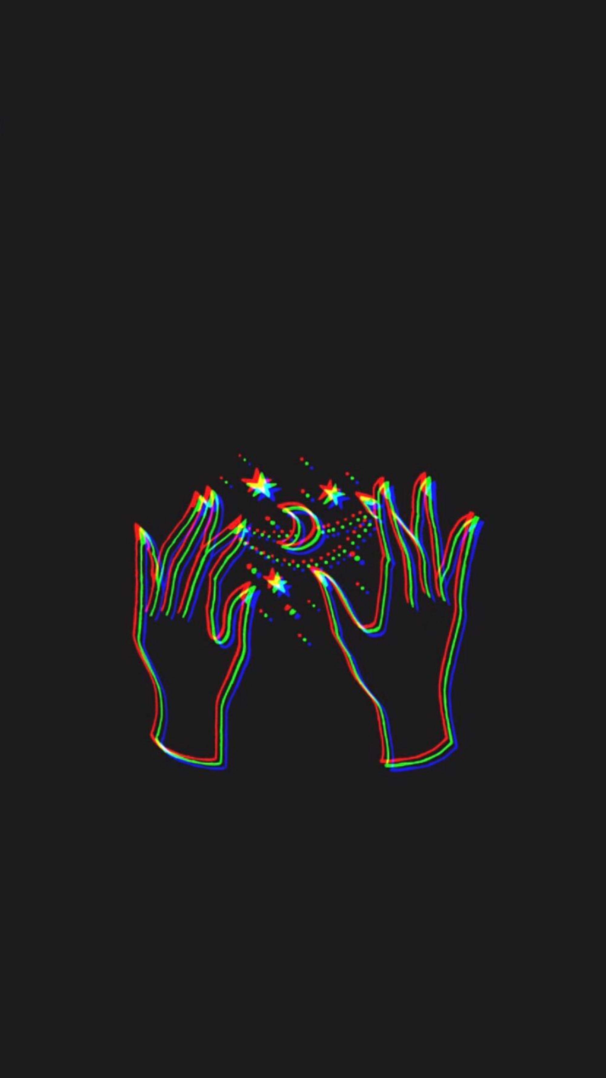 迷幻暗黑美學魔法之手 壁紙