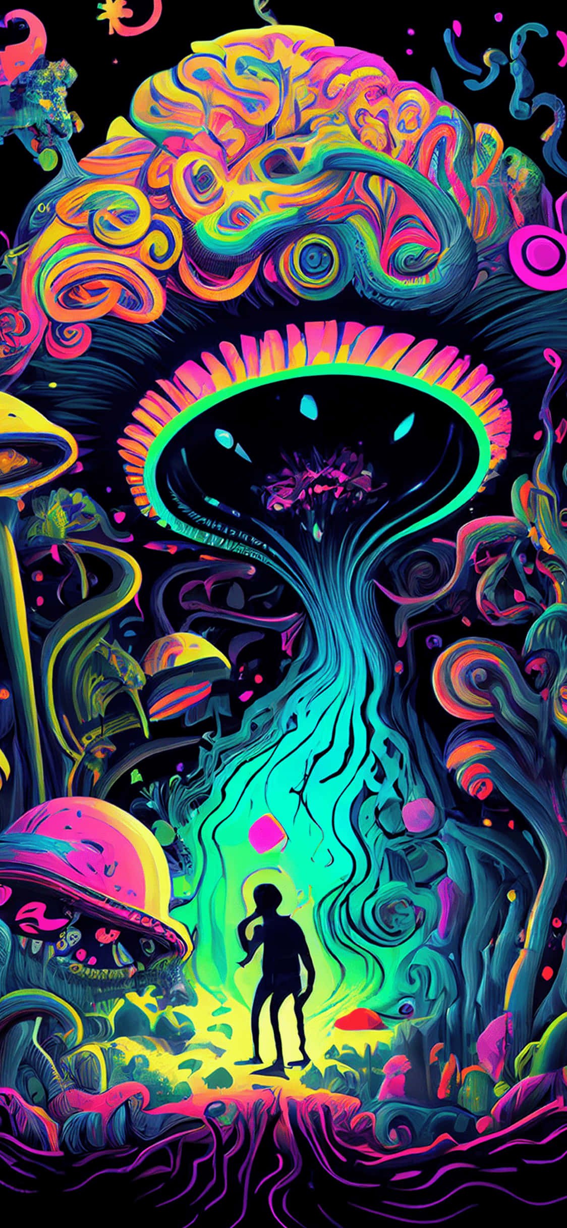 迷幻漩渦的迷人旅程 壁紙