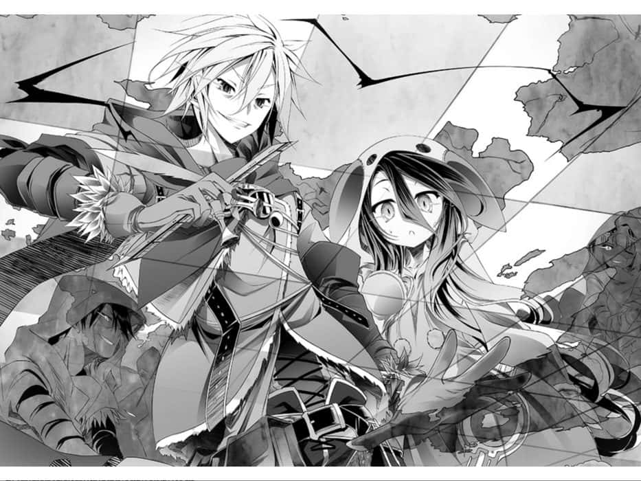 遊戲人生 空與白 灰色圖片 壁紙