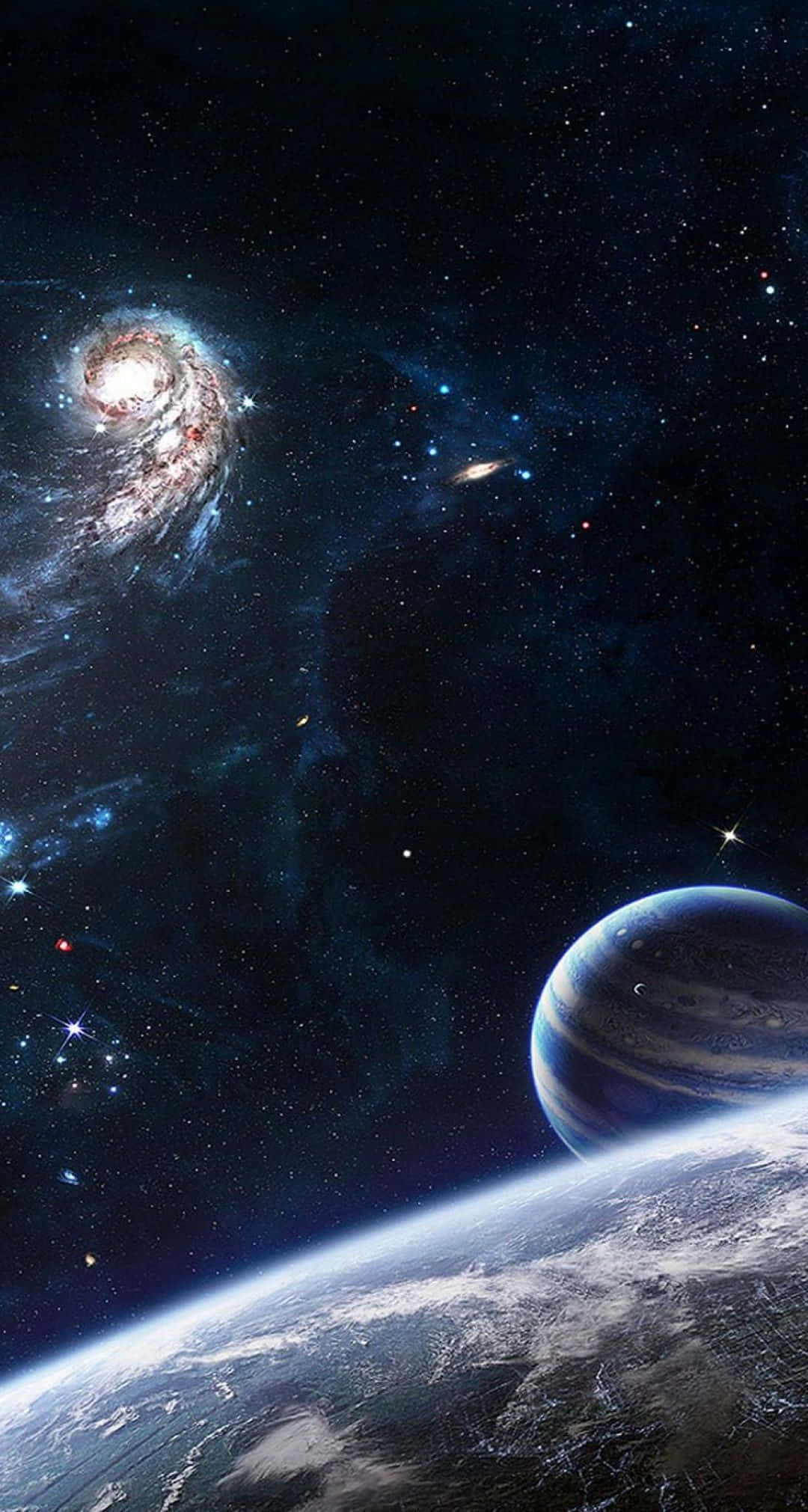 遙遠星系太空背景 壁紙