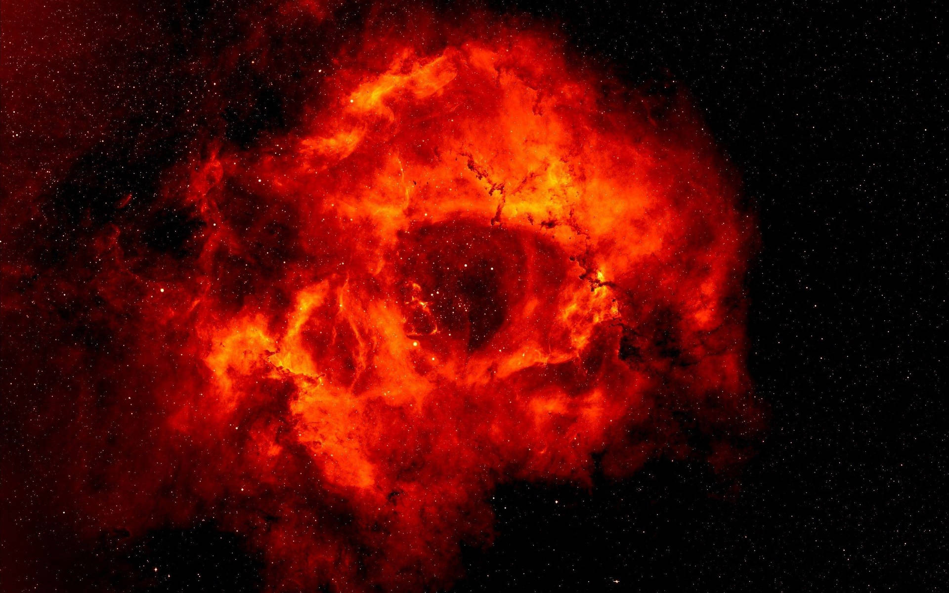 紅黑星雲桌布